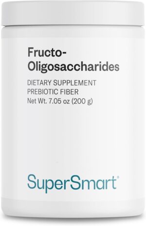 Supersmart – Fructo Oligosaccharides Powder (Prebiotics FOS) – Oligofructose Inulin – Fiber Supplement – Intestinal Flora & Gut Health – Digestive Support | Non-GMO & Gluten Free – 200 g Supersmart – Fructo Oligosaccharides Powder (Prebiotics FOS) – Oligofructose Inulin – Fiber Supplement – Intestinal Flora & Gut Health – Digestive Support | Non-GMO & Gluten Free – 200 g