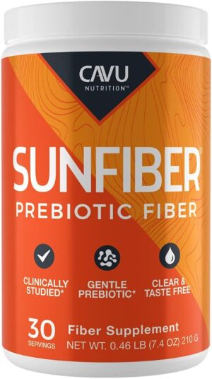Sunfiber, Gentle Prebiotic Fiber Supplement | Promotes Comfortable Digestion & Regularity* | Intestinal & Colon Health* (30 Servings) Sunfiber, Gentle Prebiotic Fiber Supplement | Promotes Comfortable Digestion & Regularity* | Intestinal & Colon Health* (30 Servings)