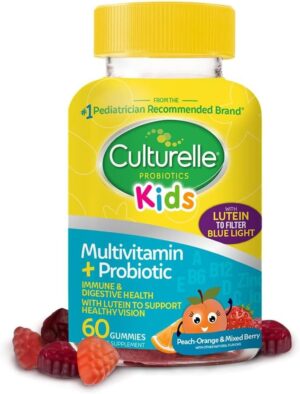 Culturelle Kids Probiotics, Multivitamin + Probiotic, Peach-Orange & Mixed Berry, 60 Gummies Culturelle Kids Probiotics, Multivitamin + Probiotic, Peach-Orange & Mixed Berry, 60 Gummies