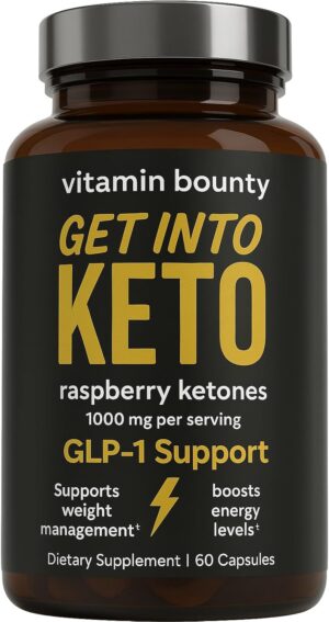 Vitamin Bounty Premium Raspberry Ketones Supplement – Keto Pills for Weight Loss – Promotes Ketosis & Metabolism Support – Keto Diet Aid – Energy Boost for Women & Men – 60 Capsules Vitamin Bounty Premium Raspberry Ketones Supplement – Keto Pills for Weight Loss – Promotes Ketosis & Metabolism Support – Keto Diet Aid – Energy Boost for Women & Men – 60 Capsules