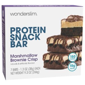 WonderSlim Protein Snack Bar, Marshmallow Brownie Crisp, (7ct) WonderSlim Protein Snack Bar, Marshmallow Brownie Crisp, (7ct)