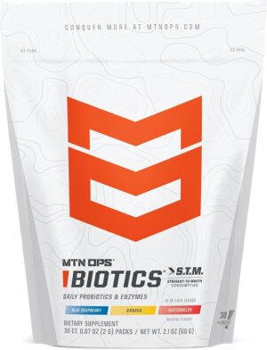 MTN OPS Biotics STM Probiotic Supplement for Gut Health, Digestion & Immunity Support – Sugar-Free, Natural Flavor, Variety Pack, 30 Servings – Best Probiotics for Digestive Health & Immune System MTN OPS Biotics STM Probiotic Supplement for Gut Health, Digestion & Immunity Support – Sugar-Free, Natural Flavor, Variety Pack, 30 Servings – Best Probiotics for Digestive Health & Immune System
