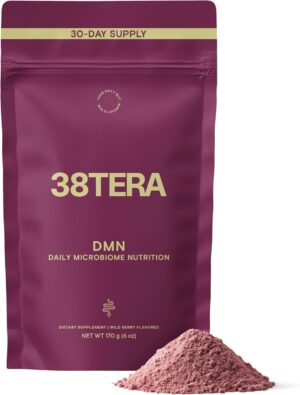 DMN (Daily Microbiome Nutrition), 6 Oz, Plant-Based Fiber Powder with 3 Different Prebiotics, Helps Digestive & Gut Health, Low FODMAP Supplement, Vegan, Wild Berry Flavor, 30 Servings DMN (Daily Microbiome Nutrition), 6 Oz, Plant-Based Fiber Powder with 3 Different Prebiotics, Helps Digestive & Gut Health, Low FODMAP Supplement, Vegan, Wild Berry Flavor, 30 Servings