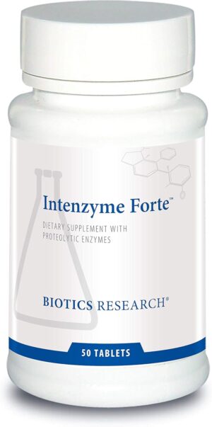 Biotics Research Intenzyme Forte™ Proteolytic Pancreatic Enzymes, Pancreatin, Bromelain, Papain, Lipase, Amylase–Supplement Supports Healthy Protein Digestion–Immune & Circulatory Function 50 Tablets Biotics Research Intenzyme Forte™ Proteolytic Pancreatic Enzymes, Pancreatin, Bromelain, Papain, Lipase, Amylase–Supplement Supports Healthy Protein Digestion–Immune & Circulatory Function 50 Tablets