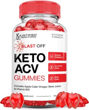 Blast Off Keto ACV Gummies Advanced Formula 1000MG Blast Keto Gummies Apple Cider Vinegar Formulated with Pomegranate Beet Juice Powder B12 Vegan Non GMO 60 Gummys