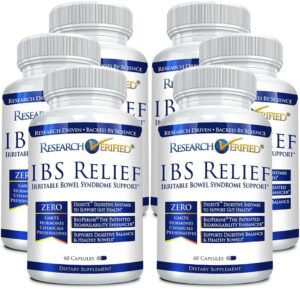 Research Verified IBS Relief – Natural Digestive Enzymes, BioPerine – 60 Capsules – Pack of 6 Research Verified IBS Relief – Natural Digestive Enzymes, BioPerine – 60 Capsules – Pack of 6