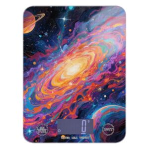 Art Colorful Planet Keto Small Scale for Food 11lb/0.18oz, 5kg/5g Kitchen Essential Scale with 4 Unit for Soap Making Roasting Cooking (Batteries not Included)