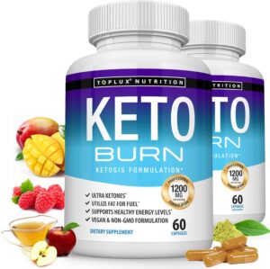 Keto Burn Pills Ketosis – 1200 Mg Ultra Advanced Natural Ketogenic Using Ketone Diet Support Energy Focus Men Women 60 Capsules
