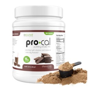 Pro-Cal Chocolate Meal Replacement Powder – High Protein, Low Calorie Shake & Pudding Mix – Low-Carb, Gluten Free – Breakfast Boost – Delicious & Easy to Prepare – 16 Servings, 16.4oz
