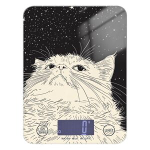 Aesthetic Ragdoll Cat Portable mini Scale for Food 11lb/0.18oz, 5kg/5g Digital Scale Cooking with 4 Unit for Baking Roasting Keto (Batteries not Included)