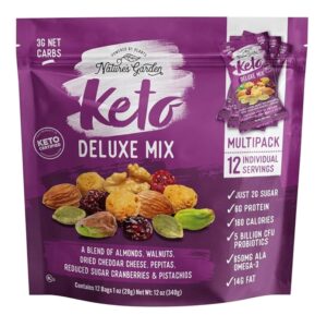Nature’s Garden Keto Deluxe Mix Delicious & Fresh Flavor Natural Friendly – Perfect Breakfast, 12 Ounce(1 Ounce x 12 Count)