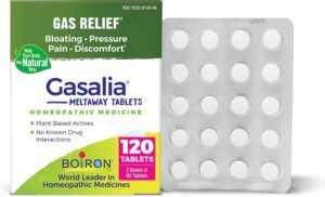 Boiron Gasalia Tablets for Relief from Gas Pressure, Abdominal Pain, Bloating, and Discomfort – 120 Count (2 Pack 60) Boiron Gasalia Tablets for Relief from Gas Pressure, Abdominal Pain, Bloating, and Discomfort – 120 Count (2 Pack 60)
