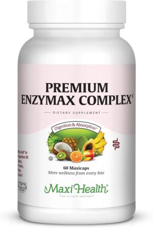 Digestive Enzymes Supplement – Plant-Based Digestive Enzymes for Women & Men – Aids Digestion of Protein, Fat, Carbs & Fiber – Supports Gut Health, Gas & Bloating Relief – Enzymax Complex 60 Capsules Digestive Enzymes Supplement – Plant-Based Digestive Enzymes for Women & Men – Aids Digestion of Protein, Fat, Carbs & Fiber – Supports Gut Health, Gas & Bloating Relief – Enzymax Complex 60 Capsules