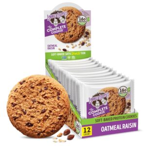 Lenny & Larry’s The Complete Cookie, Oatmeal Raisin, 16g Plant Protein, Vegan, Non-GMO, 4 Ounce (Pack of 12)