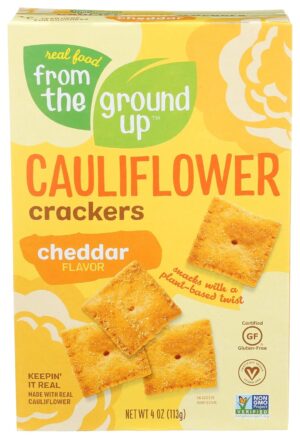 From the Ground Up – Cauliflower Crackers Cheddar – 4 oz.
