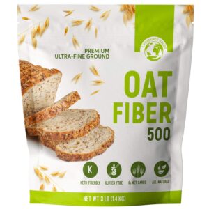 LifeSource Foods Oat Fiber 500 (3 LB) All-Natural, Gluten-Free, Zero-Carb Fiber Source for Low-Carb Baking LifeSource Foods Oat Fiber 500 (3 LB) All-Natural, Gluten-Free, Zero-Carb Fiber Source for Low-Carb Baking