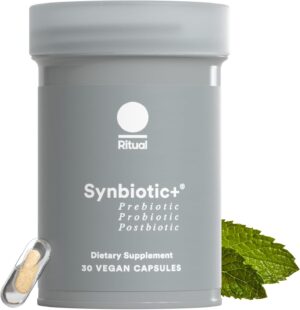 Ritual Synbiotic+ Probiotic, Prebiotic, Postbiotic, 3-in-1 Supplement for Gut Health and Digestive Support, Regularity, Bloat, Immune, Vegan Delayed-Released Daily Capsule, Women and Men, 30 Day Ritual Synbiotic+ Probiotic, Prebiotic, Postbiotic, 3-in-1 Supplement for Gut Health and Digestive Support, Regularity, Bloat, Immune, Vegan Delayed-Released Daily Capsule, Women and Men, 30 Day