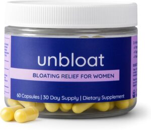 Anti-Bloat Pills for Women – Bloating Relief for Women & Digestive Support Supplement – Enhances Gut Health – No Bloat Formula with Prebiotics & Probiotics – Debloating Supplements – 60 Count