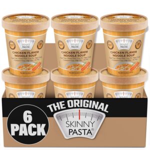 SKINNY PASTA Chicken Soup – Healthy Shirataki Konjac Noodles – Low Carb Keto Pasta, Vegan, Gluten-Free, 6 Pack